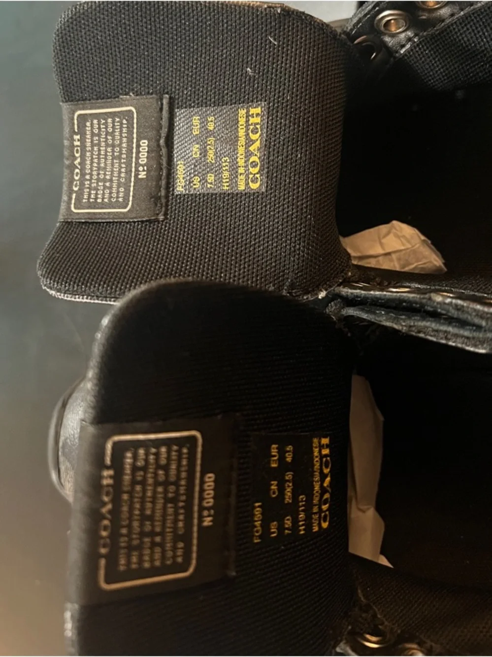 Coach Black Men’s Sneakers - Picture 2 of 6